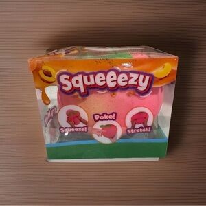 Sunny Day Squeezy Peach Squishy Fidget Toy  Fast Ship